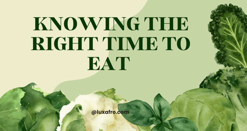 The Right Time to Eat as the Hidden Key to Health Clarity